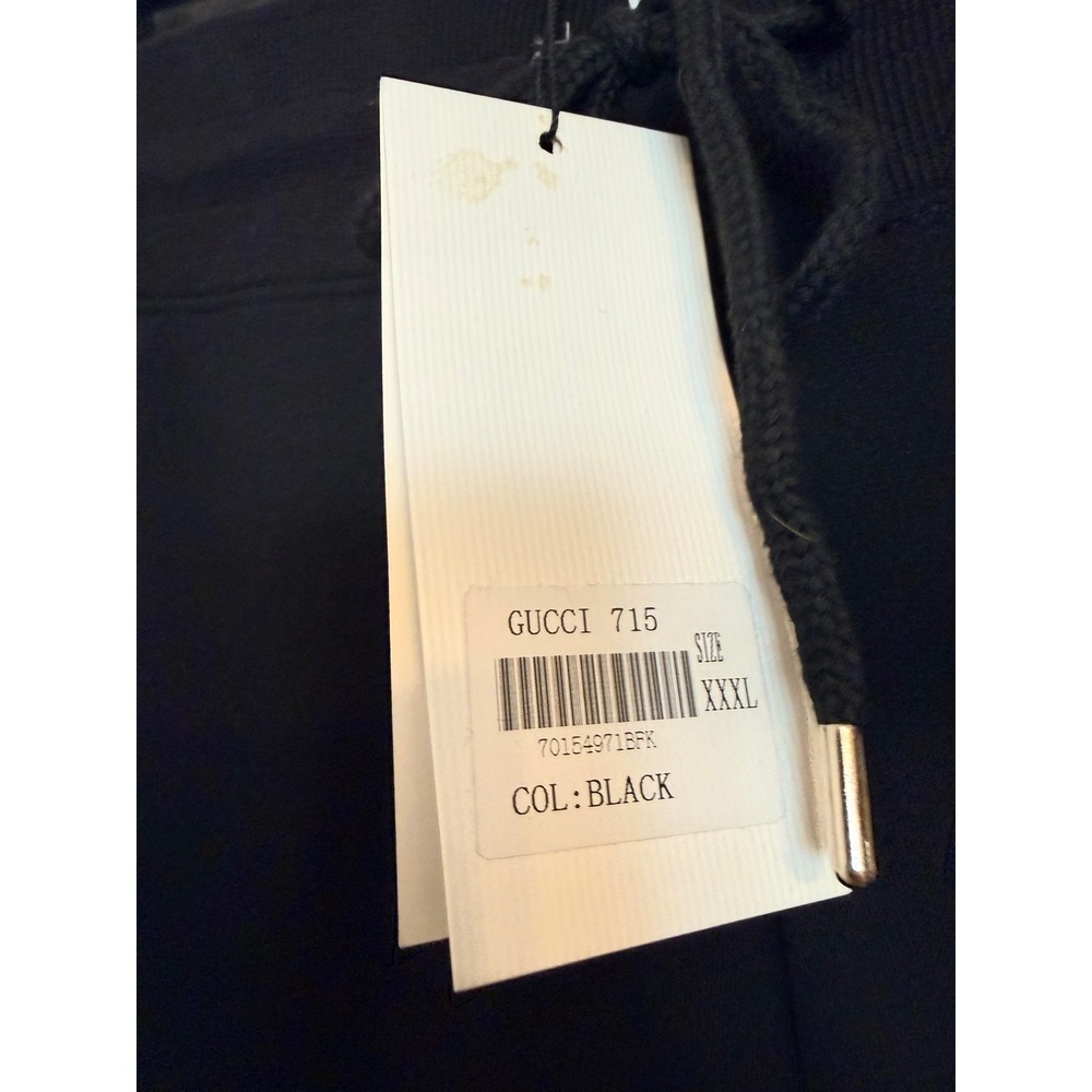 Gucci Mens Black Tiger Head Embroidered Sweat Shorts‎ Made in Italy *US L-XL* - Picture 4 of 9